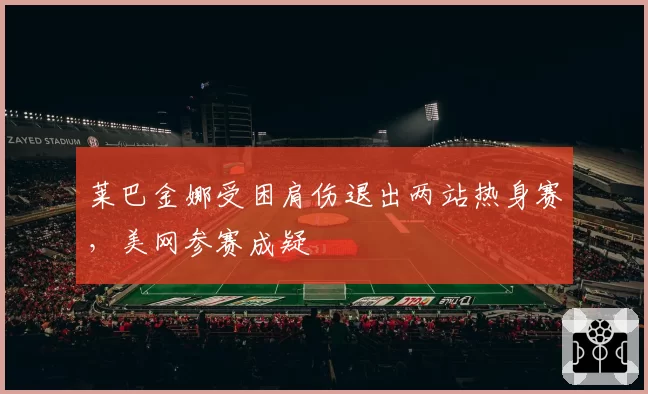 莱巴金娜受困肩伤退出两站热身赛，美网参赛成疑